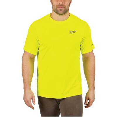 Milwaukee Workskin XL High Visibility Short Sleeve Men's Lightweight Performance Shirt