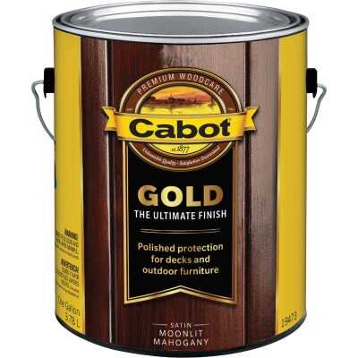 Cabot Gold Low VOC Exterior Stain, 19473 Moonlit Mahogany, 1 Gal.